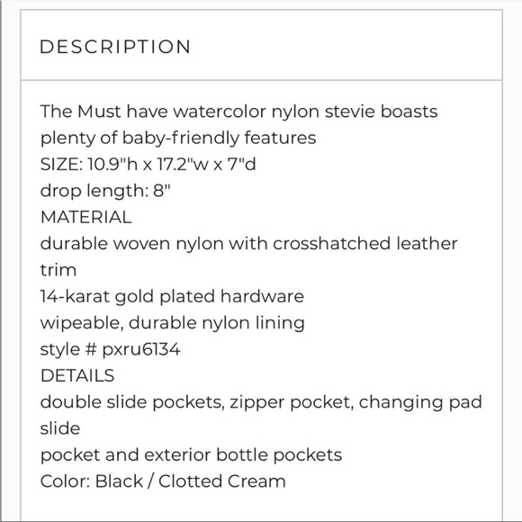 Kate Spade Baby Bag